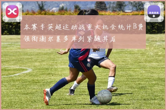 本赛季英超运动战重大机会统计B费领衔谢尔基多库列紧随其后